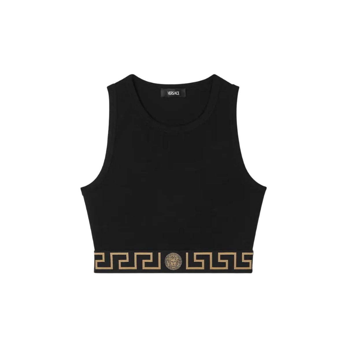 Jacquard Cotton-Jersey Crop Top