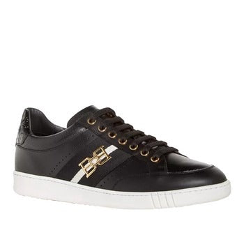 BALLY WINTON BLACK CALF PLAIN SNEAKERS
