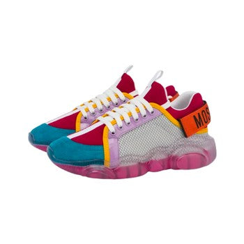 MOSCHINO LOGO TAPE TEDDY SHOES MULTICOLOURED