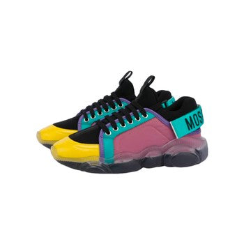 MOSCHINO LOGO TAPE TEDDY SHOES MULTICOLOURED