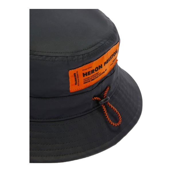 HERON PRESTON HPNY EMB NYLON BUCKET HAT BLACK/WHITE – Enzo