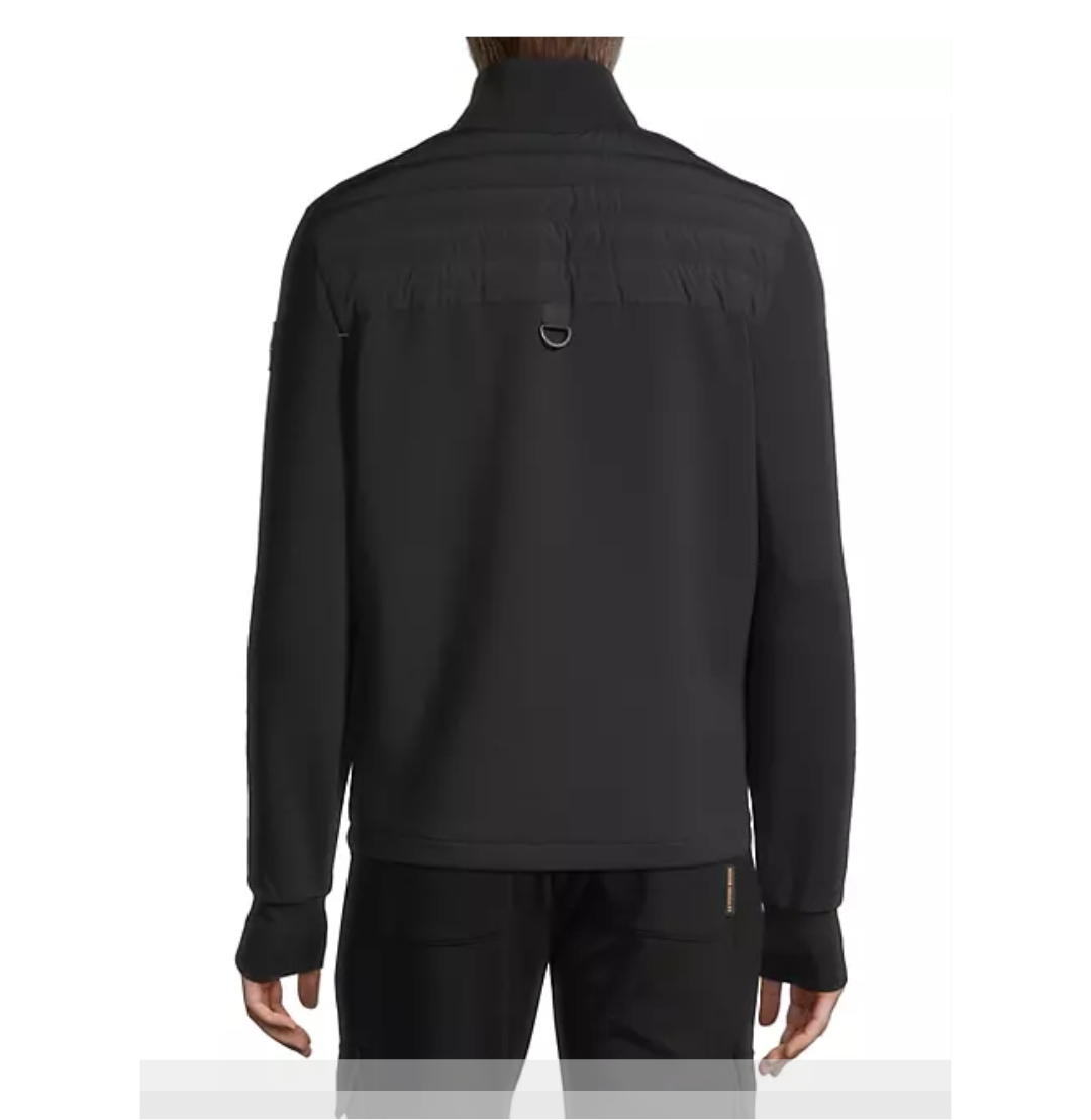 MOOSE KNUCKLES REALWOOD HYBRID BOMBER BLACK/BLACK