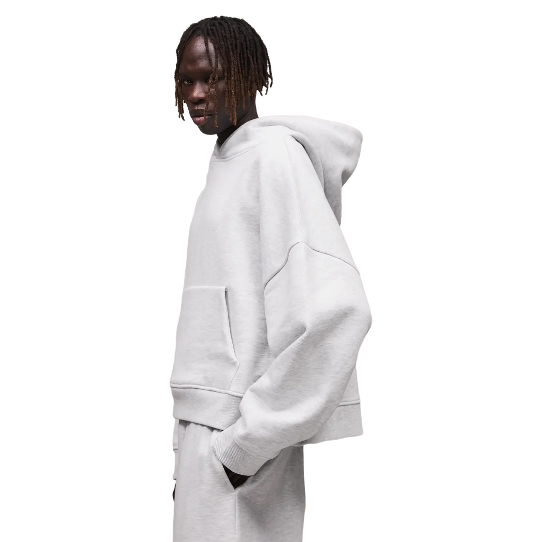 HEAVY HOODIE IN SILVER