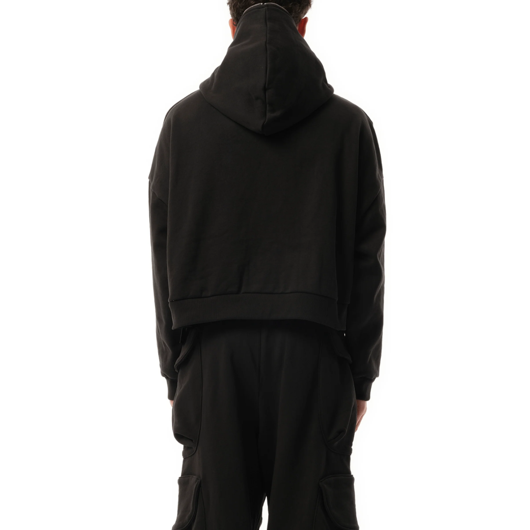 ETERNAL ZIP HOODIE IN SOOT