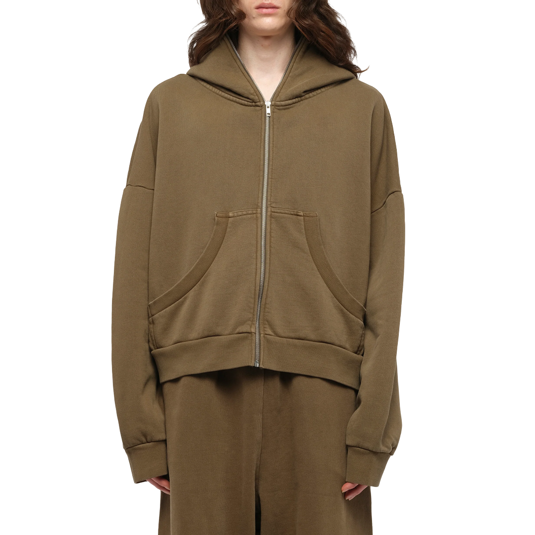 ETERNAL ZIP HOODIE IN MILITARY