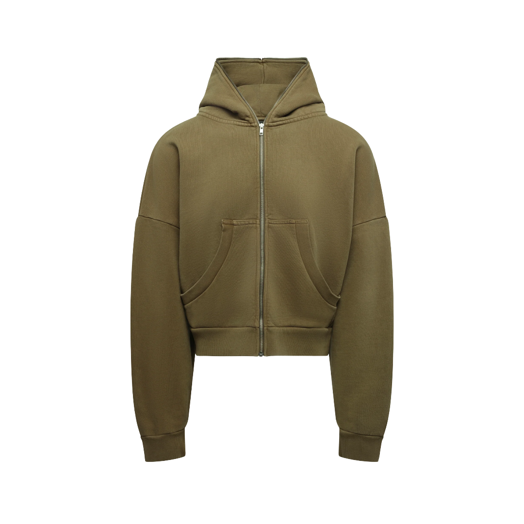 ETERNAL ZIP HOODIE IN MILITARY ETERNAL ZIP HOODIE IN MILITARY