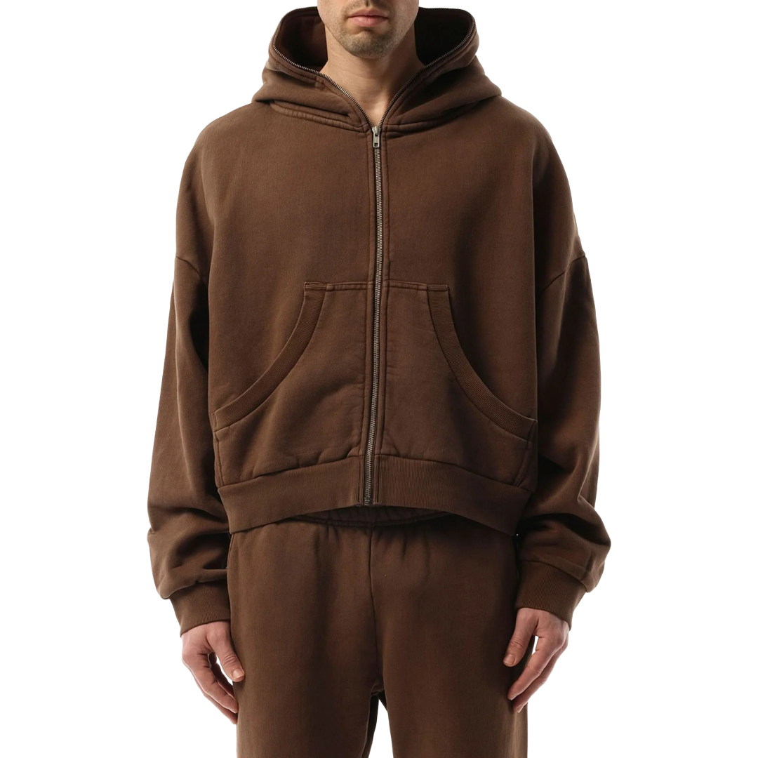 ETERNAL ZIP HOODIE BRUNETTE