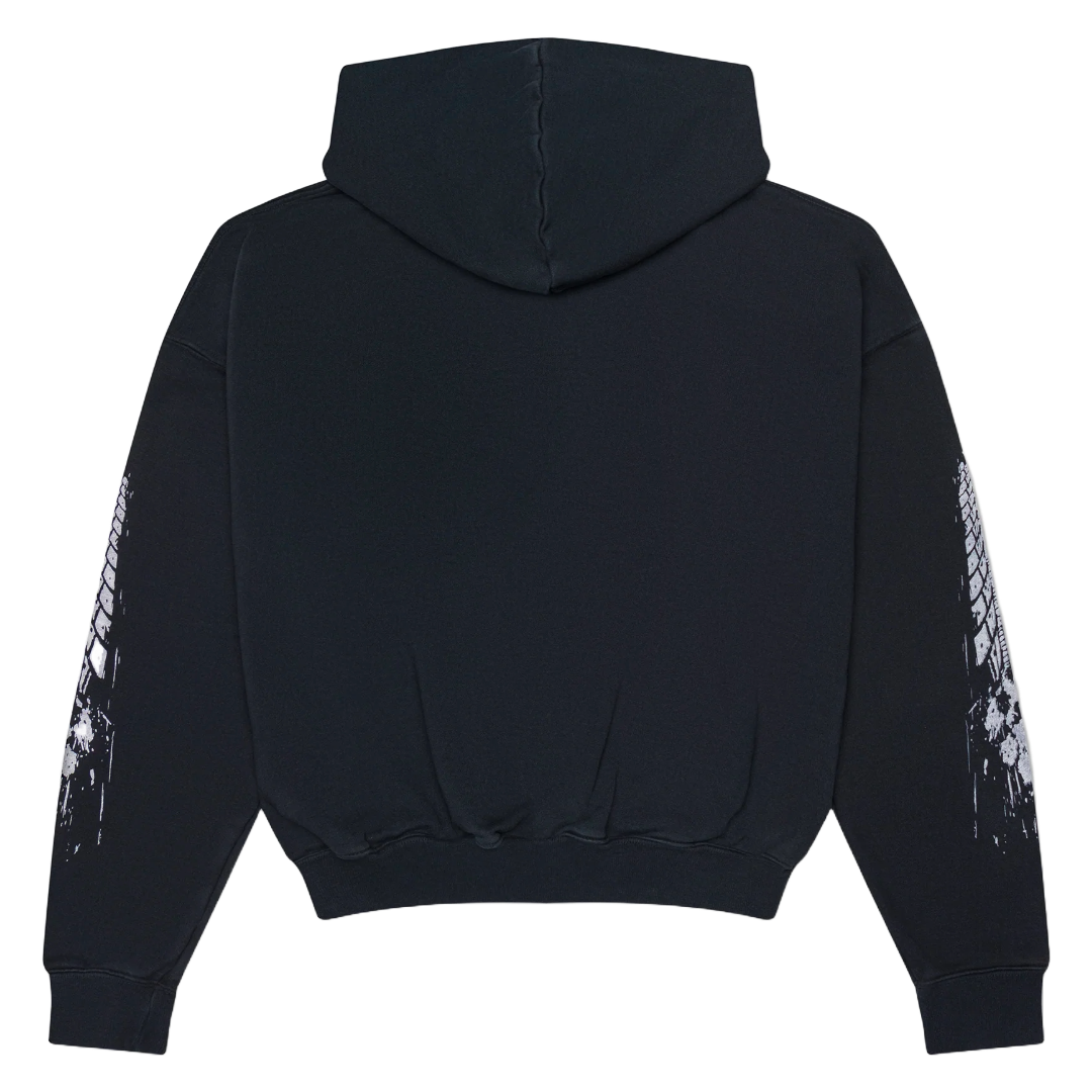 RHUDE 4X4 HOODIE VTG BLACK