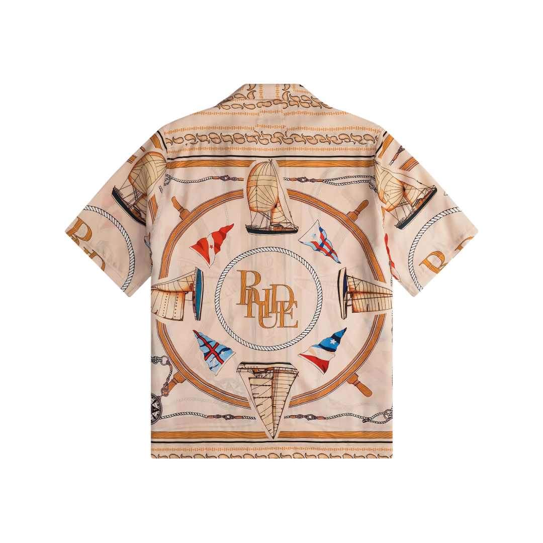 RHUDE NAUTICAL SILK SHIRT MULTI