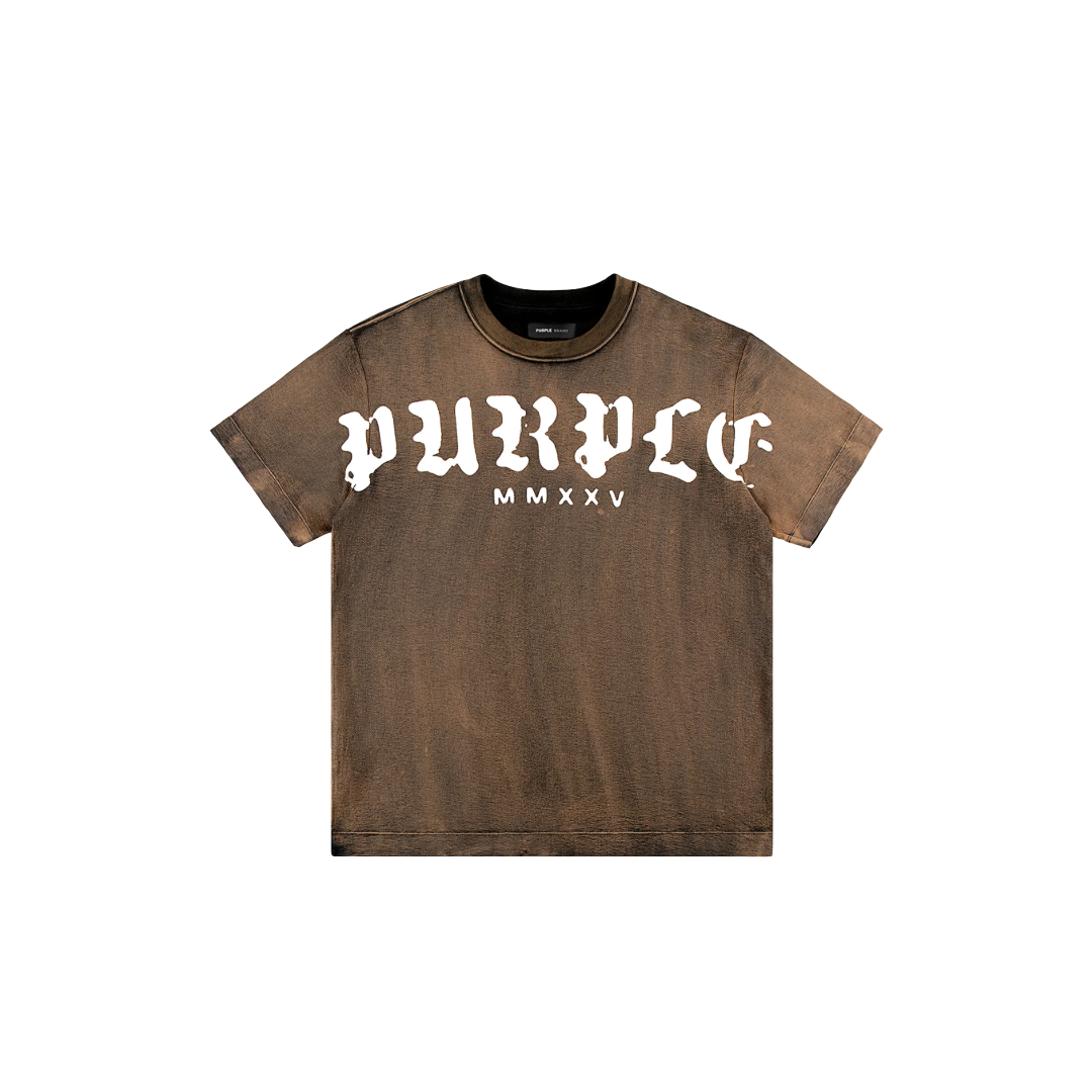 P104 TEXTURED JERSEY TEE ORANGE OVERDYE