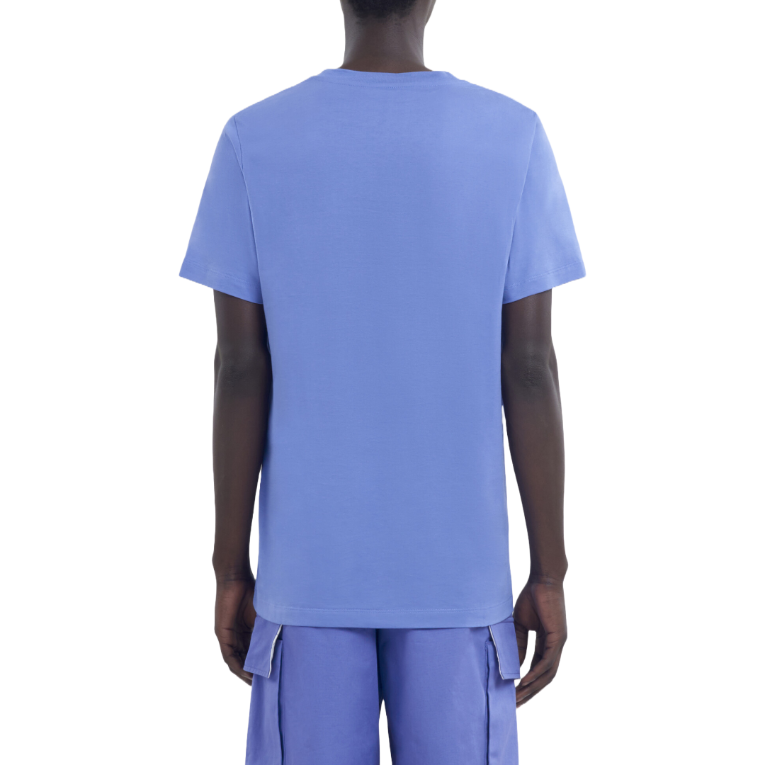 INDIGO CREW NECK T-SHIRT BLUE