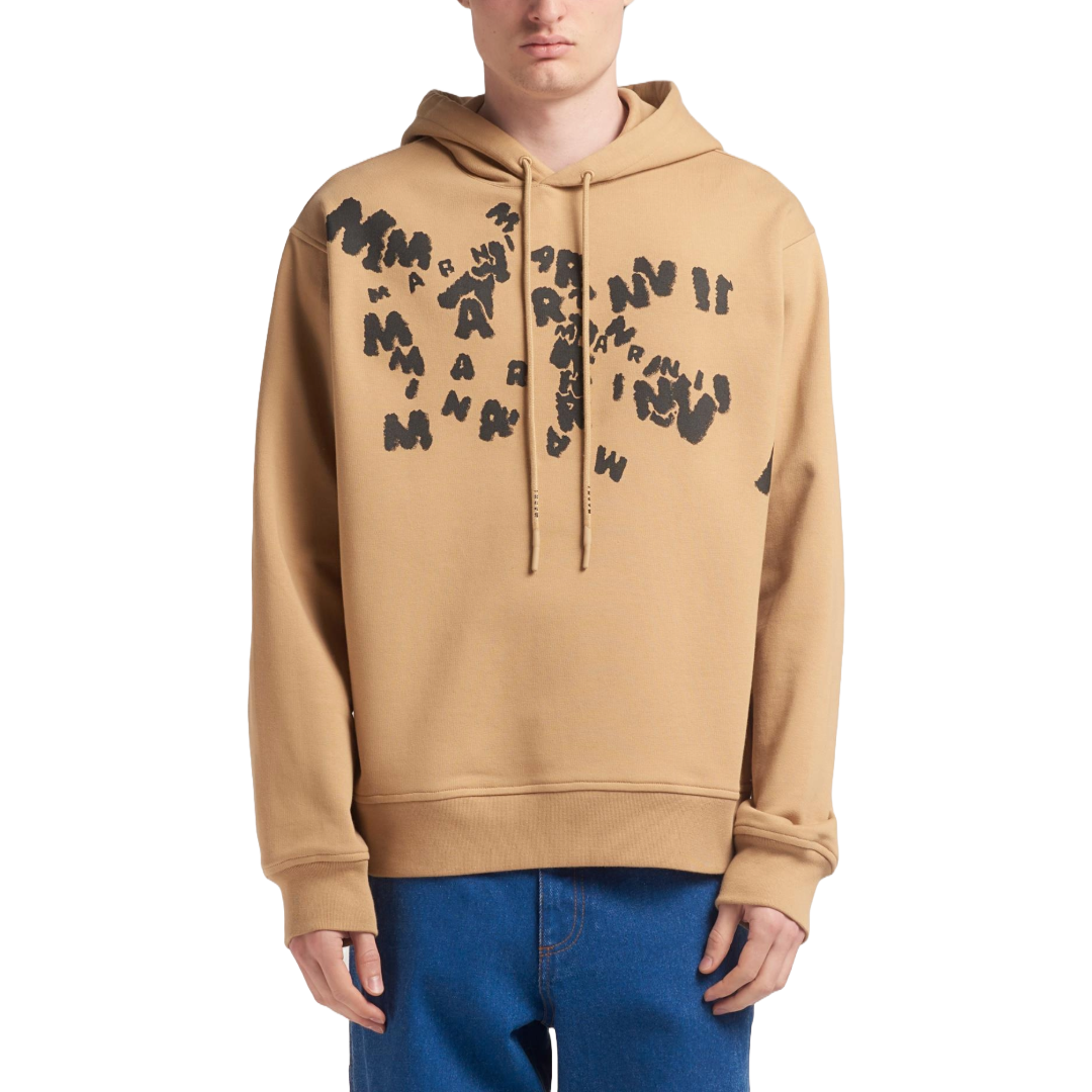 PRINTED MARNI CAOS LOGO HOODIE