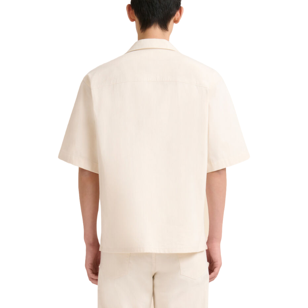 CREAM DENIM SHIRT WITH TRUNAKAROO PLAQUE