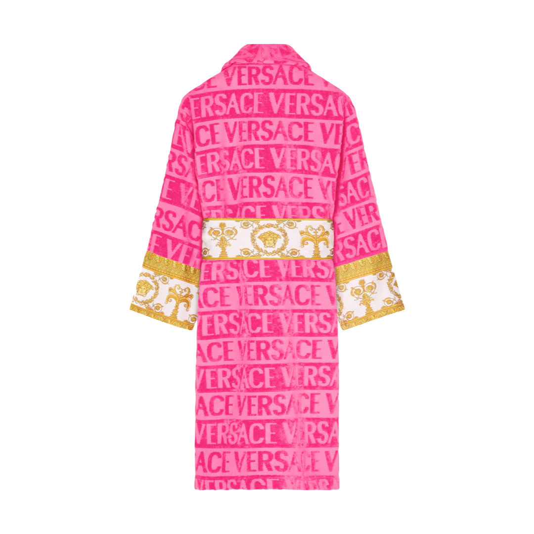 BAROQUE BATHROBE PINK