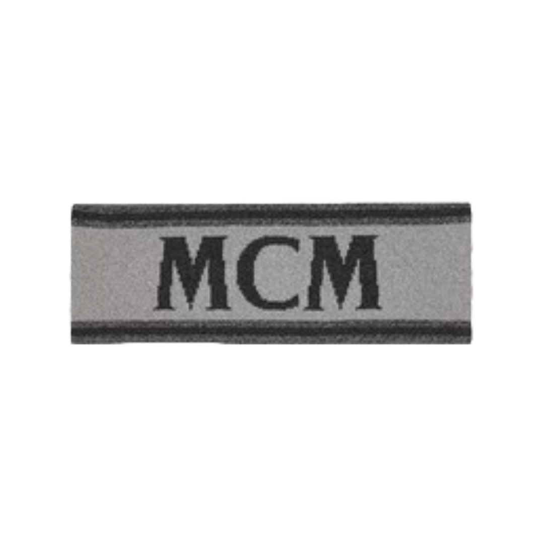 MCM HEADBAND LIGHT GREY METALLIC/BLACK display picture 3