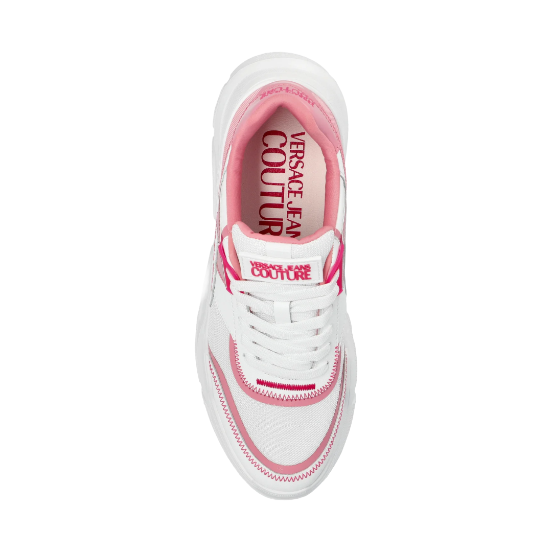 CHUNKY LOGO SNEAKERS PINK/WHITE