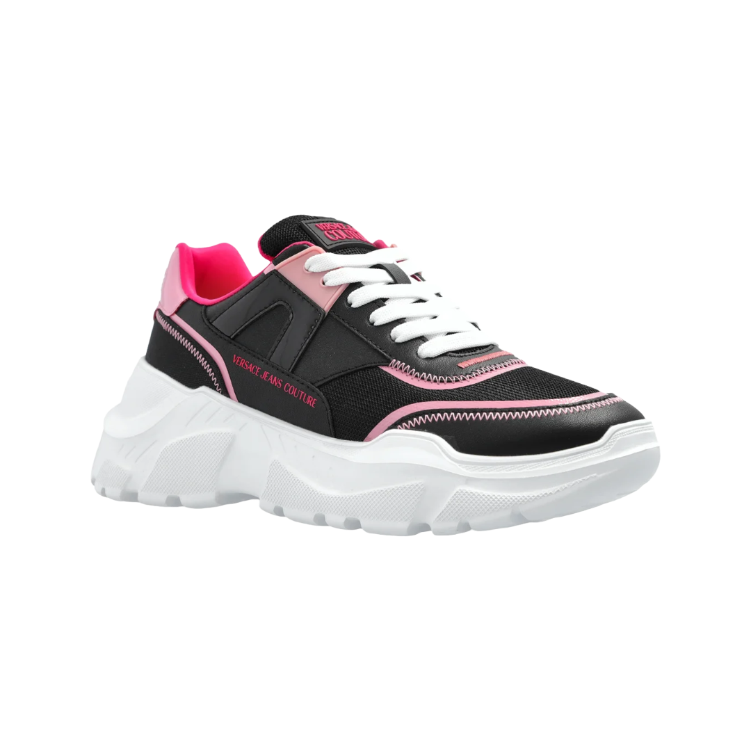 CHUNKY LOGO SNEAKERS BLACK/PINK