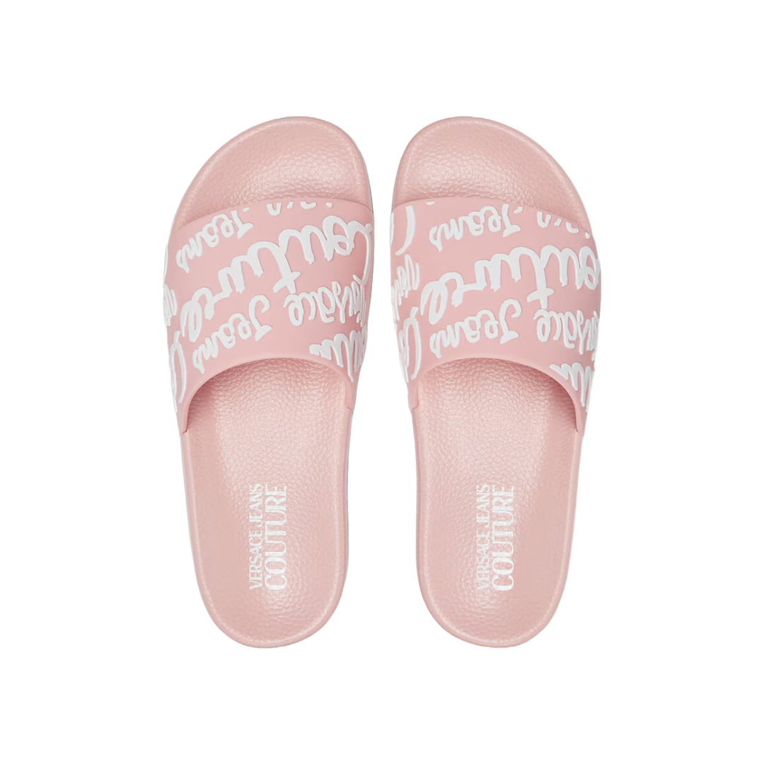 LOGO SHELLY SLIDERS PINK