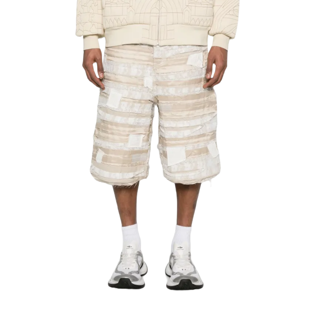 INTERWOVEN SHORTS BEIGE LACE