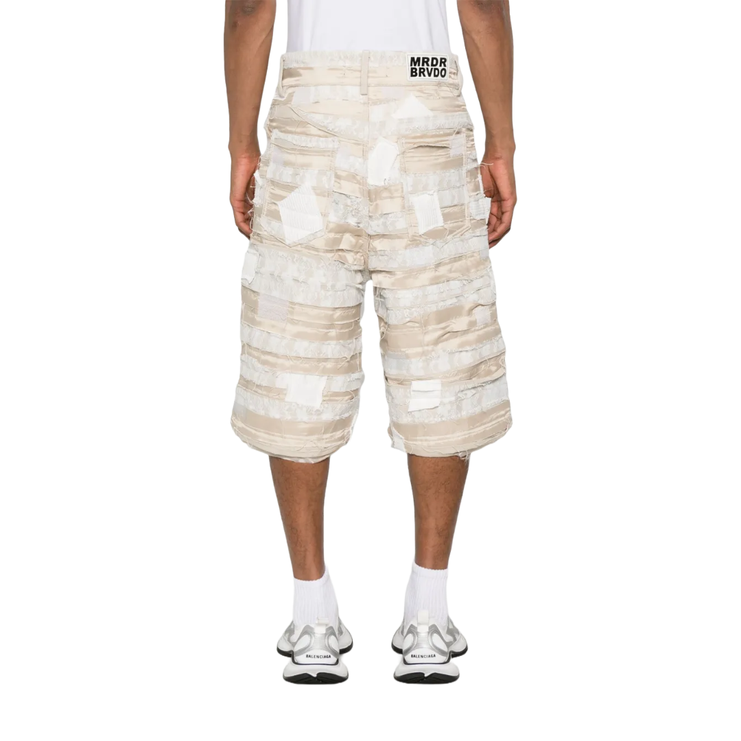 INTERWOVEN SHORTS BEIGE LACE