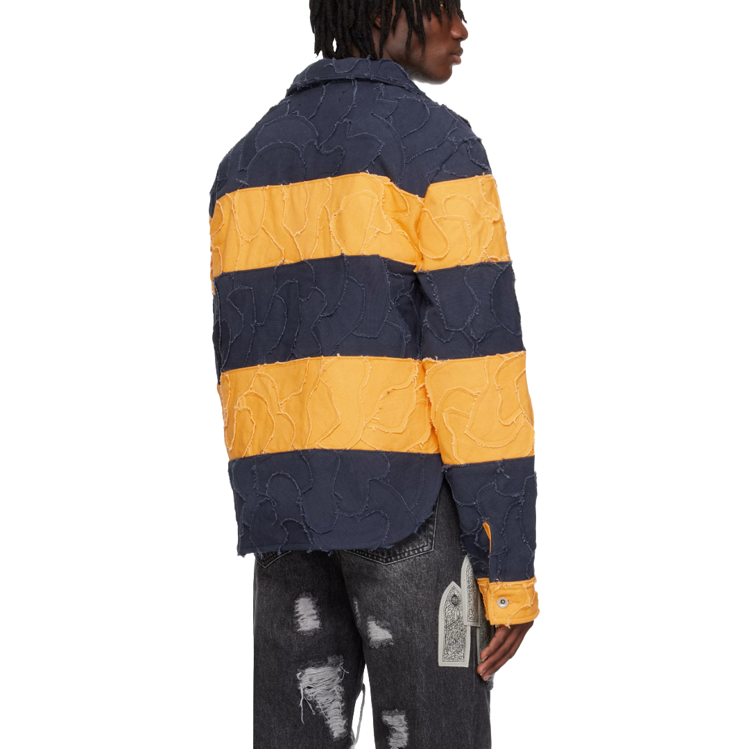 WDW WINGED RUGBY JACKET YELLOW/NAVY