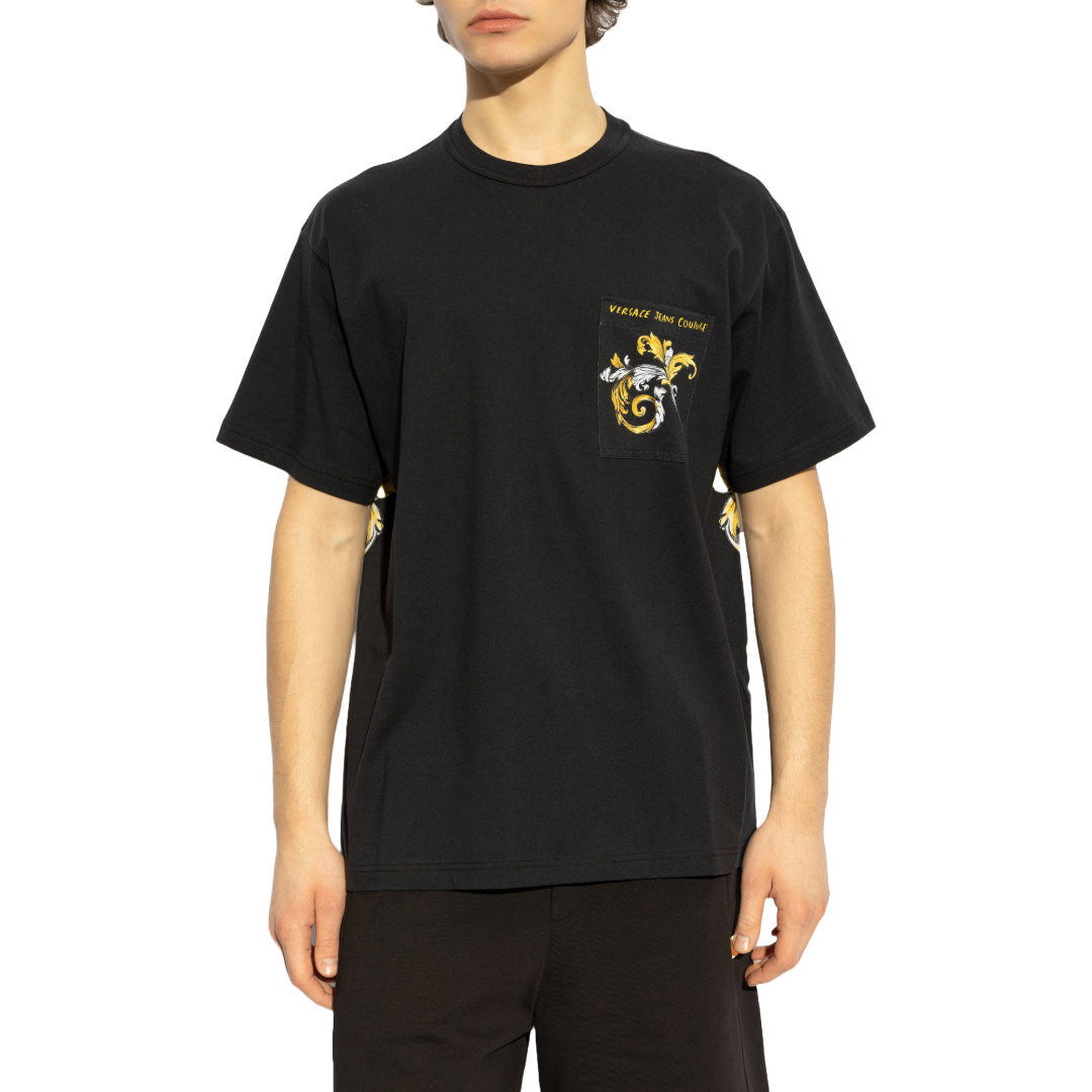 BLACK T-SHIRT WITH POCKET
