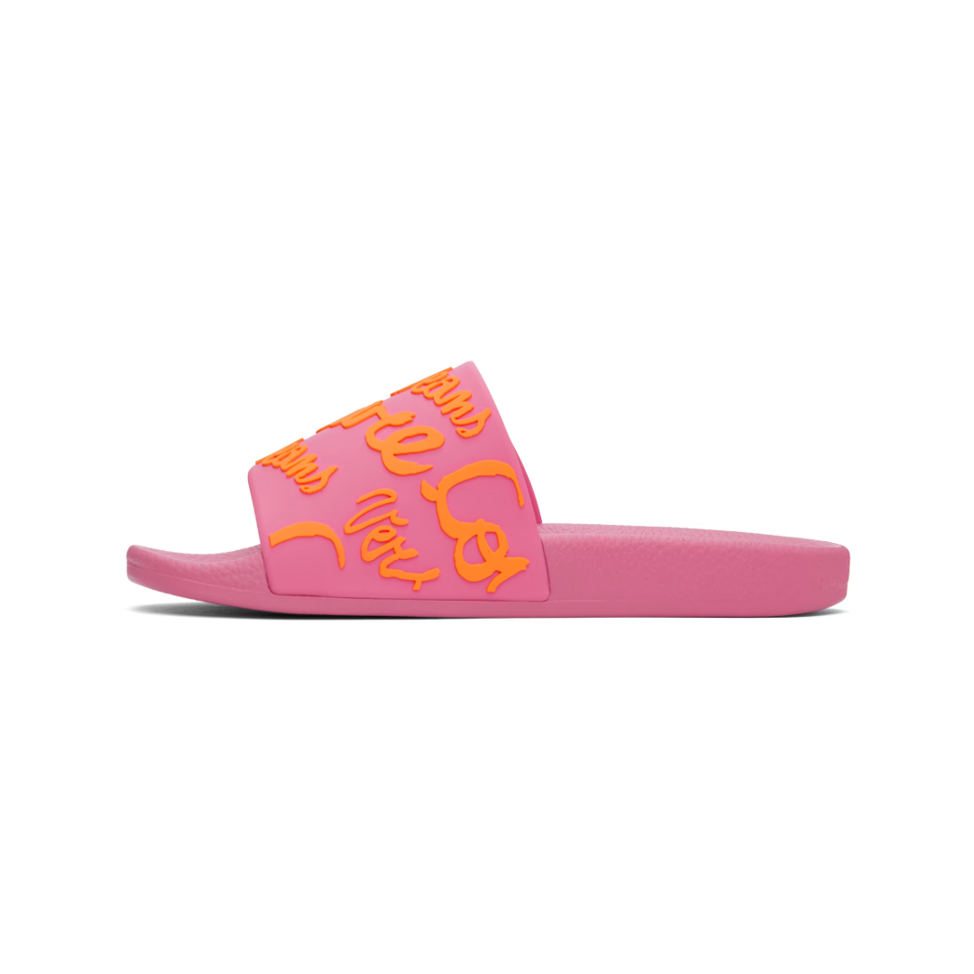 LOGO SHELLY SLIDERS PINK/ORANGE