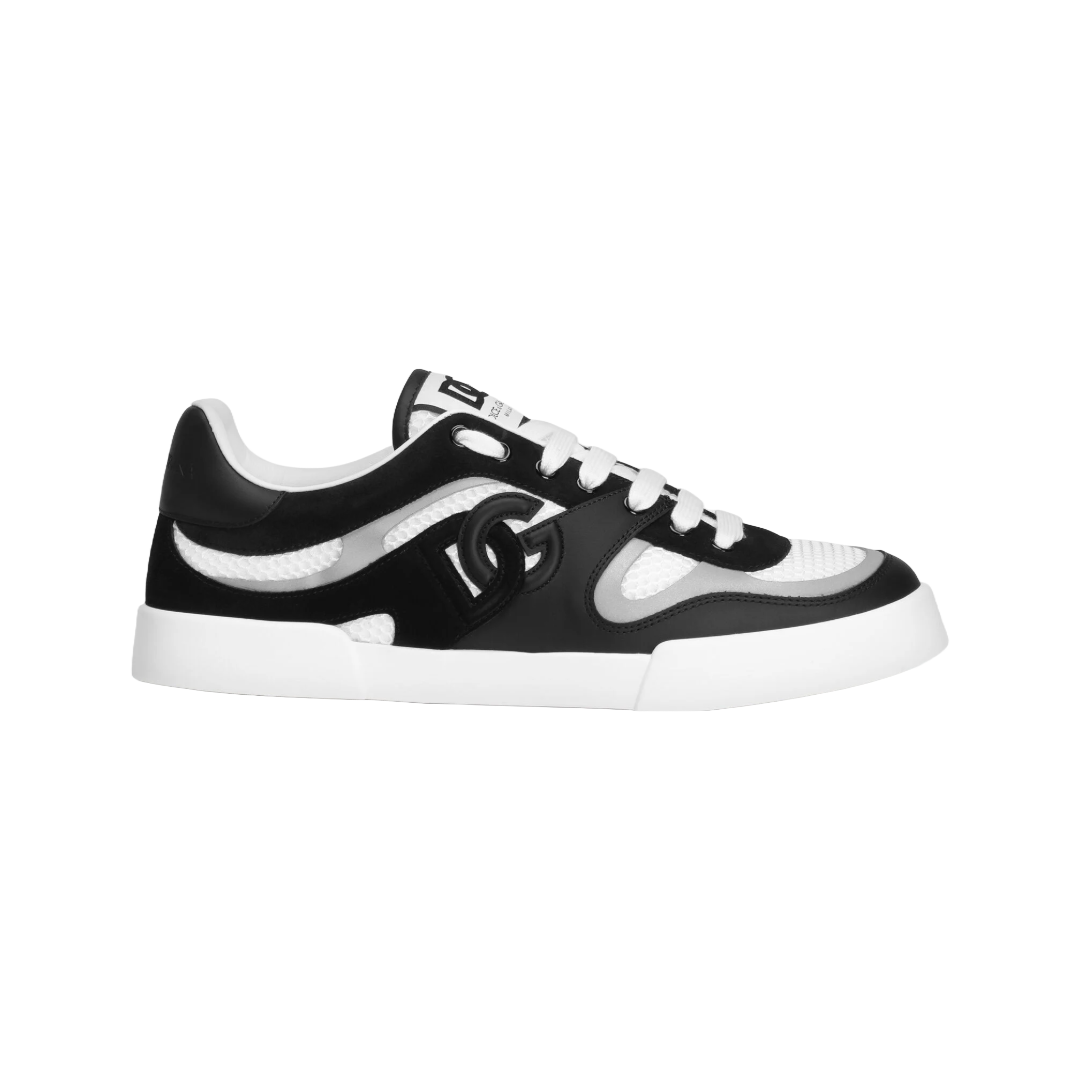 PORTOFINO LOGO PATCH SNEAKERS BLACK/WHITE