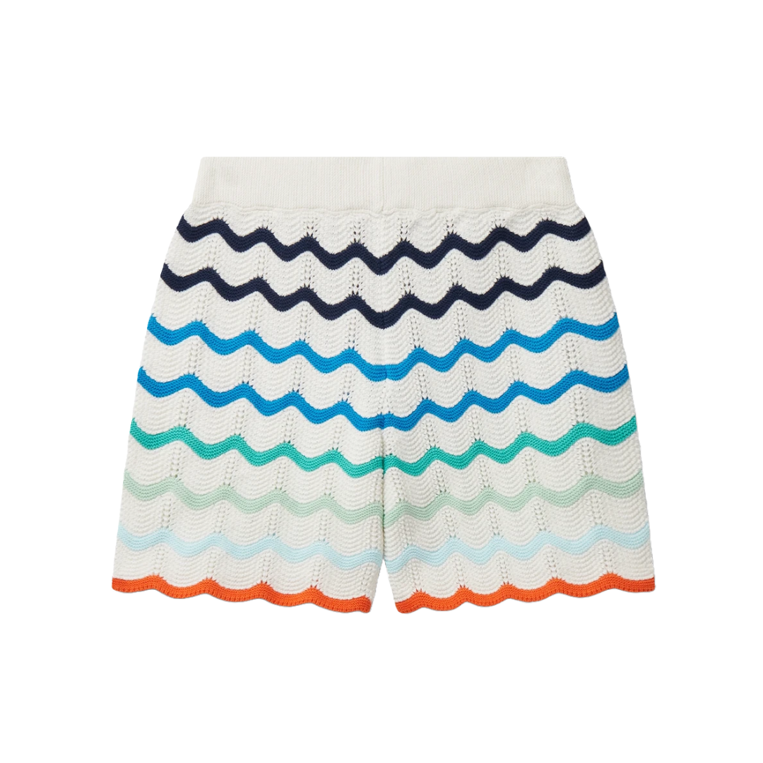 KIDS GRADIENT WAVE CROCHET SHORTS