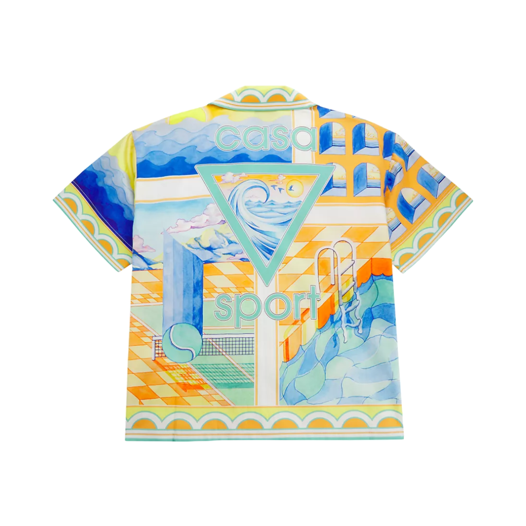 KIDS SHORT SLEEVE CUBAN COLLAR SHIRT