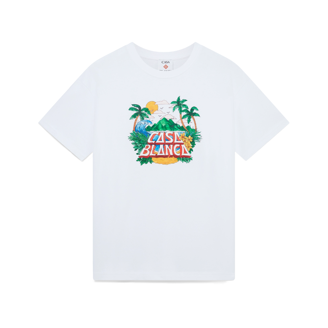 CASA BEACH WAVE T-SHIRT WHITE