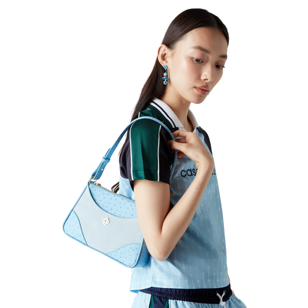 BLUE JEANNE POCHETTE SHOULDER BAG