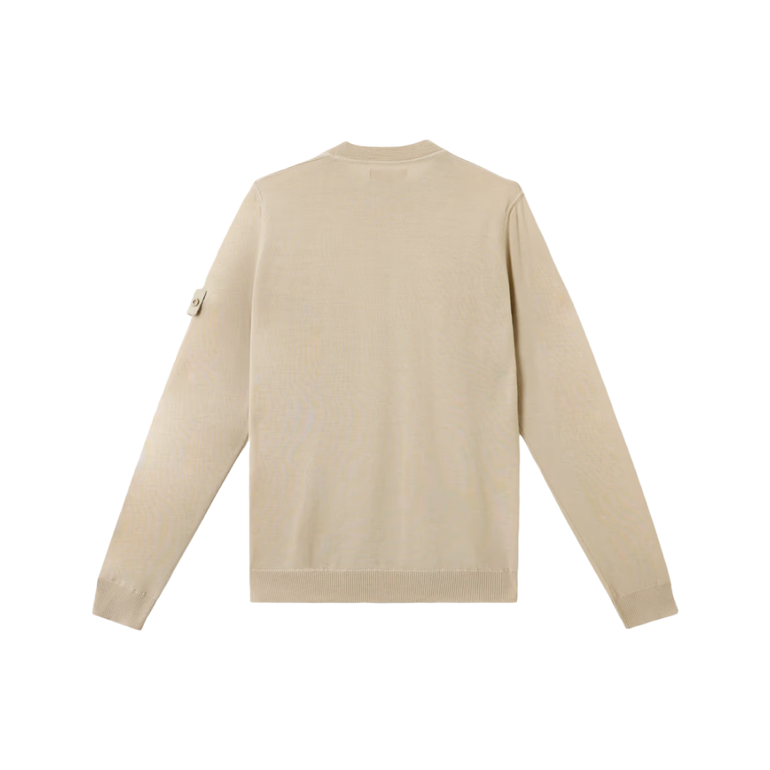 5100066 LIGHT RWS PURE WOOL_ STONE ISLAND GHOST