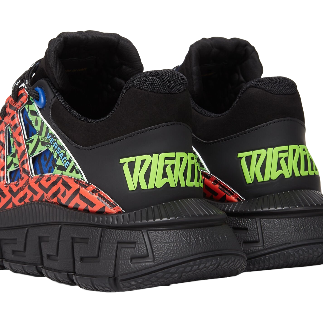 VERSACE TRIGRECA BLACK-SAPHIRE-NEON GREEN