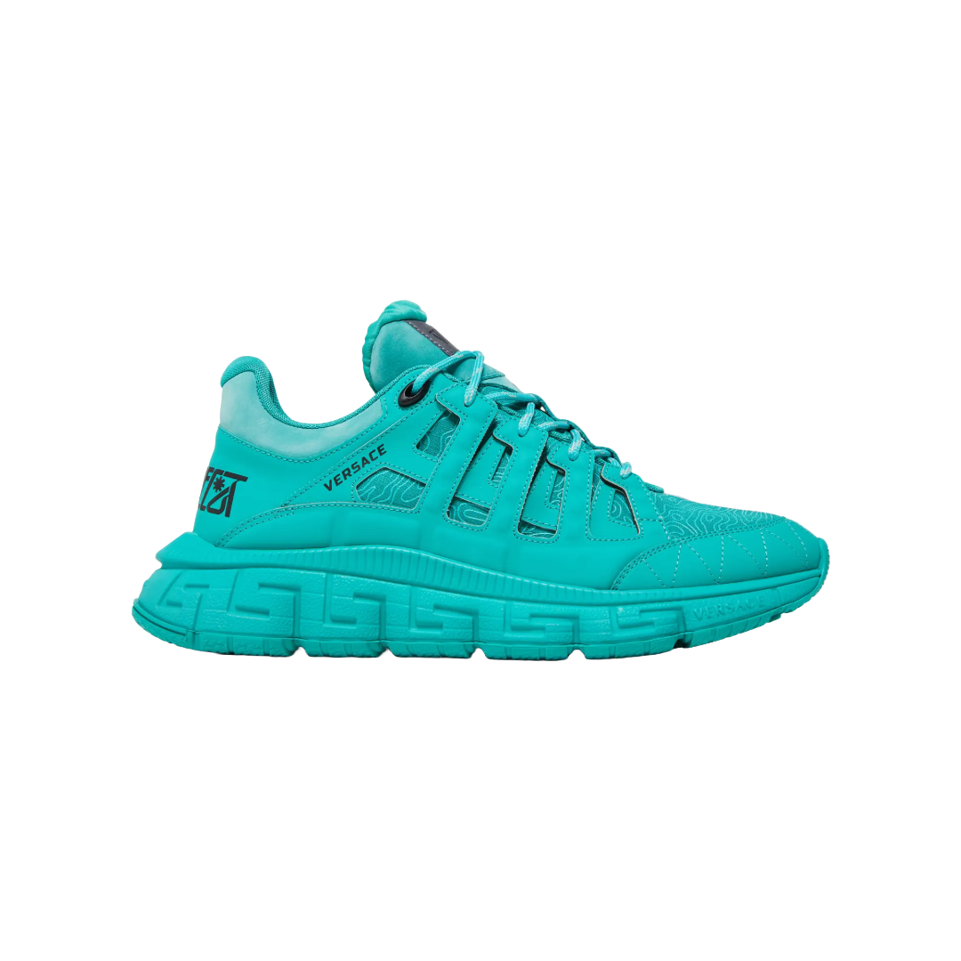 VERSACE TRIGRECA SNEAKERS GREEN WATER