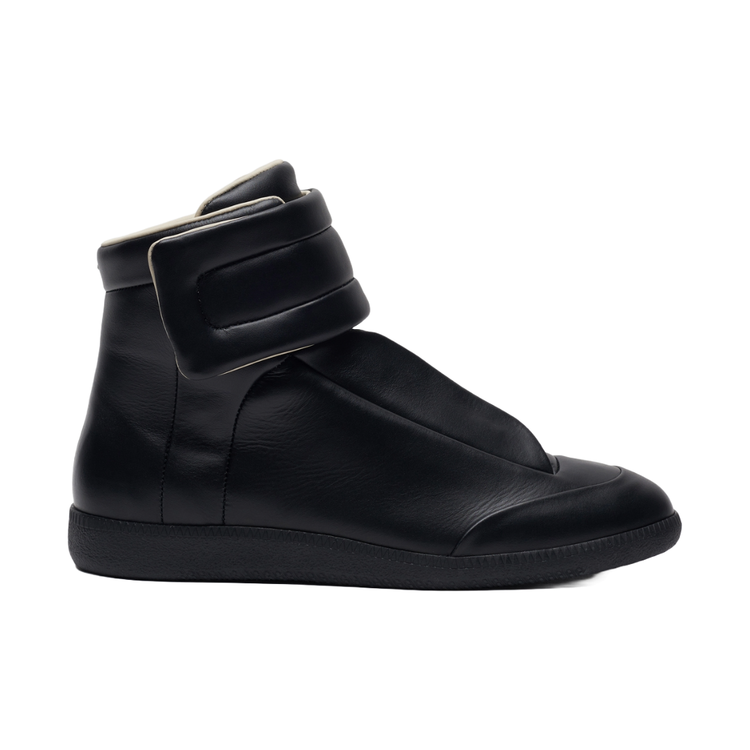 BLACK HIGH TOP SNEAKERS