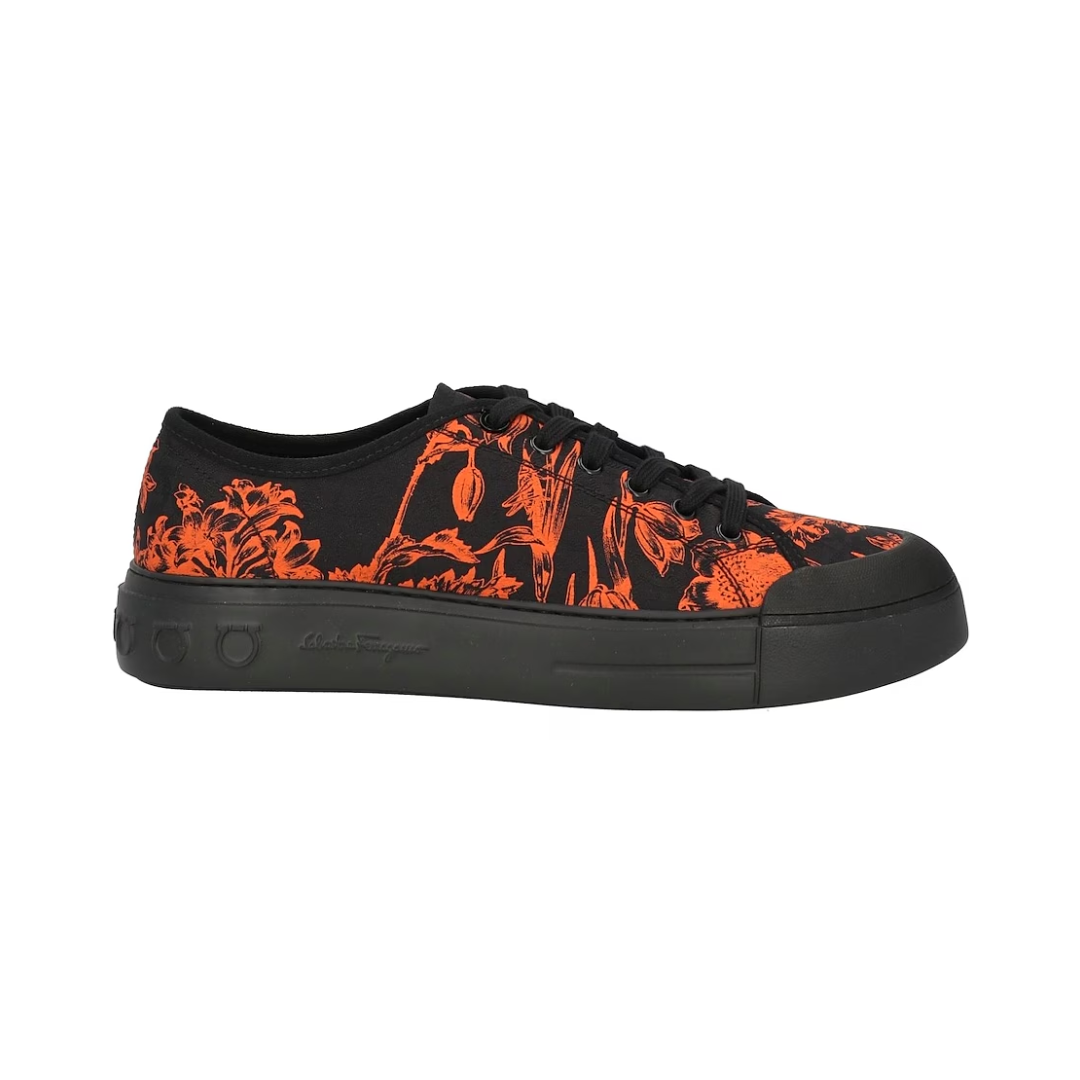 PRINTED SNEAKERS ORANGE/BLACK