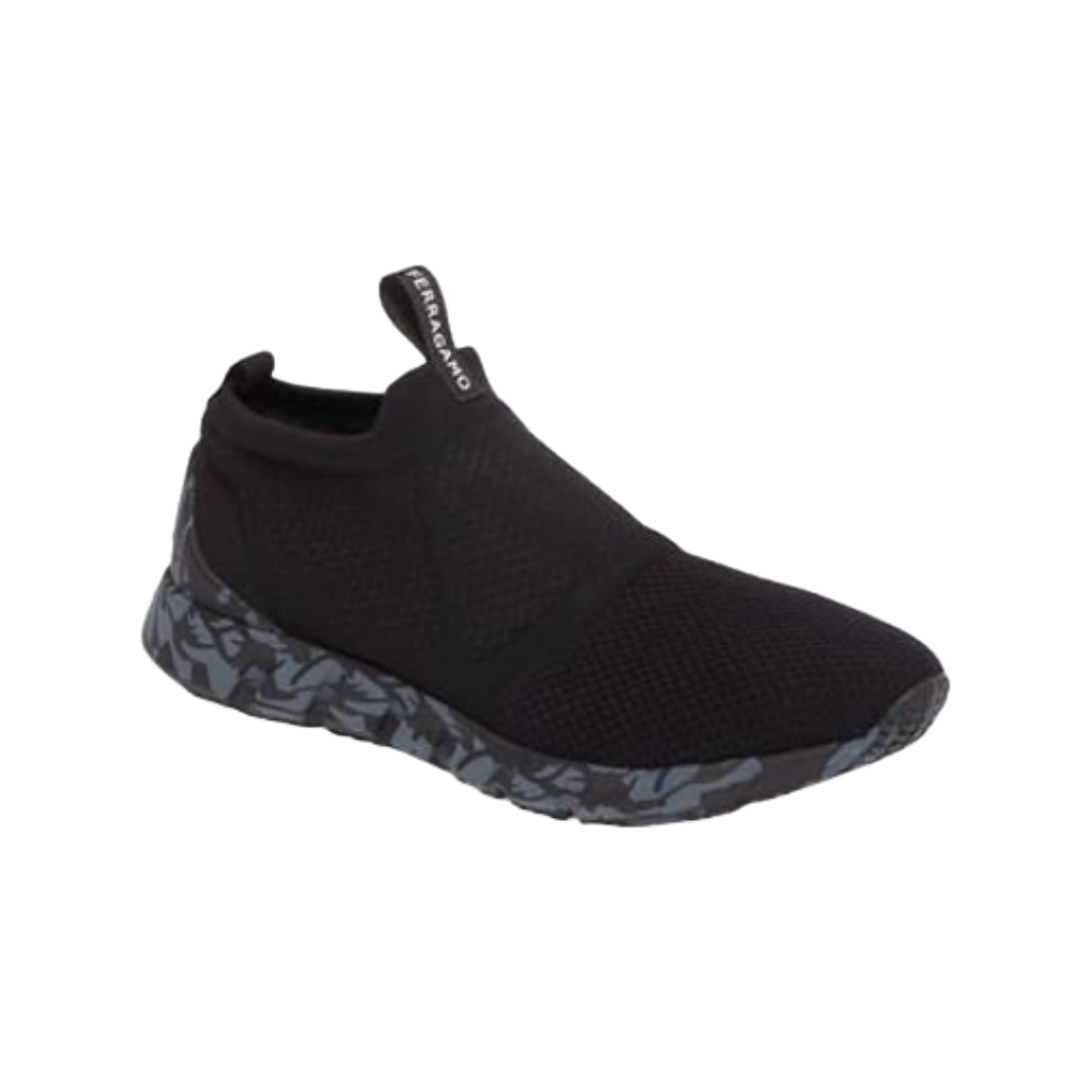 FERRAGAMO CARY SLIP-ON NERO