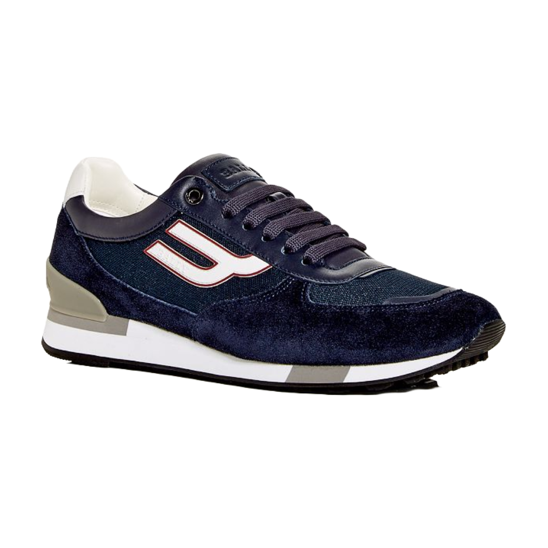 GISMO LEATHER SNEAKERS NAVY BLUE