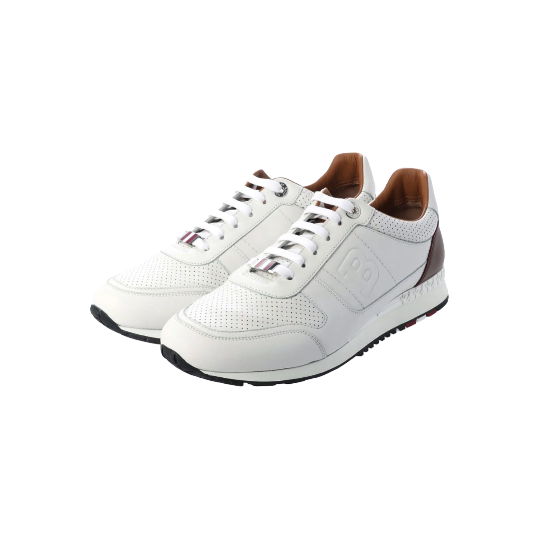 ASONY - FO/07 LEATHER SNEAKERS IN WHITE