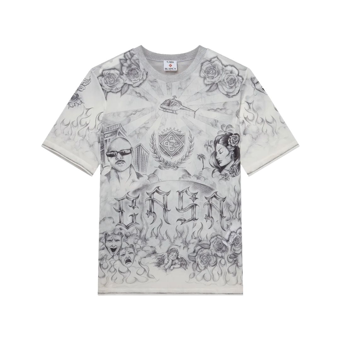 TATTOO MESH TOP MENS