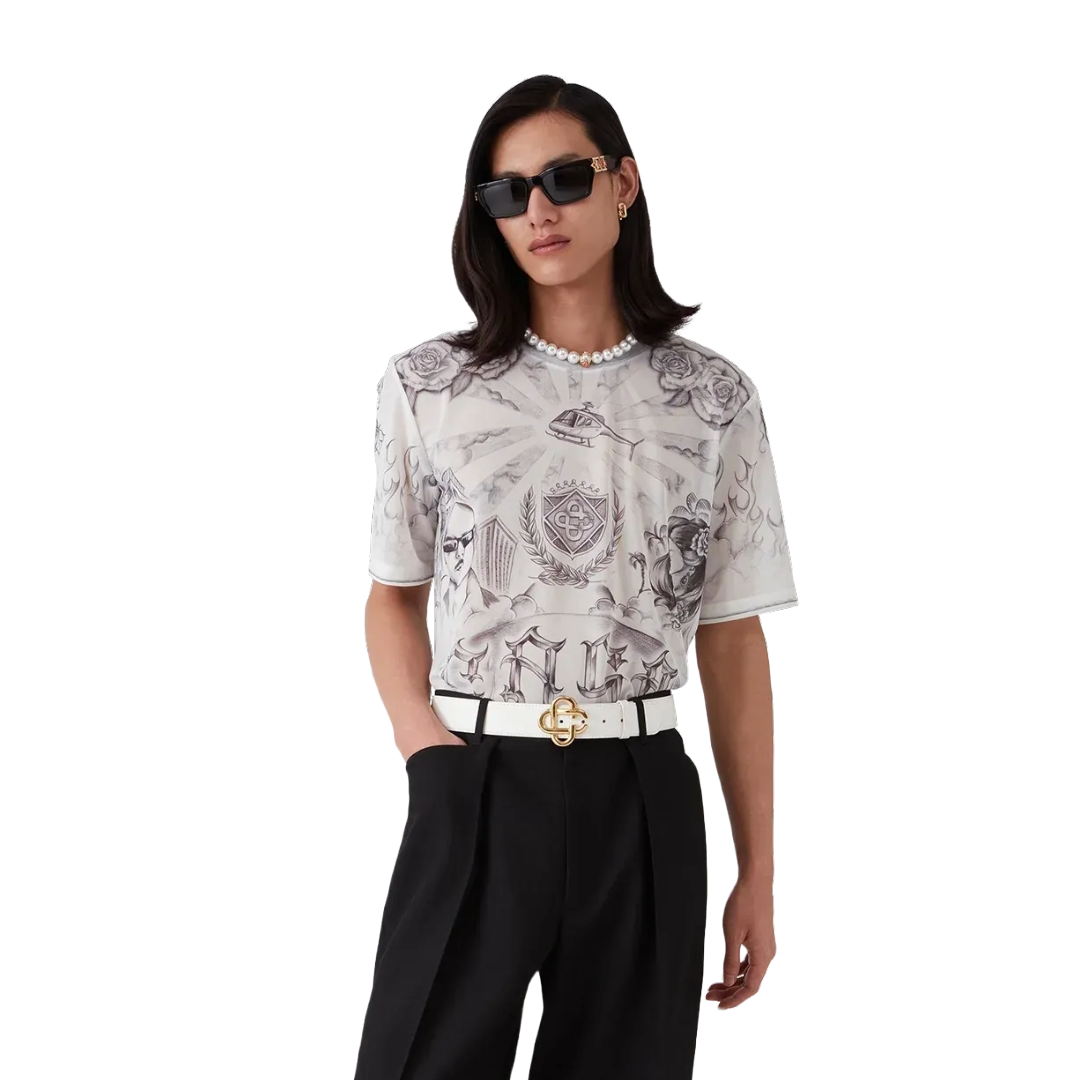 TATTOO MESH TOP MENS