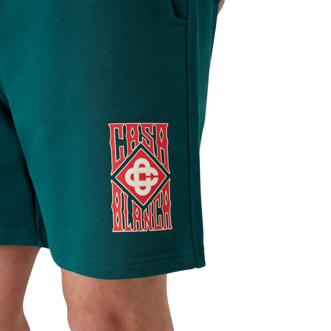 GOTHIC LOGO SWEATSHORTS GREEN