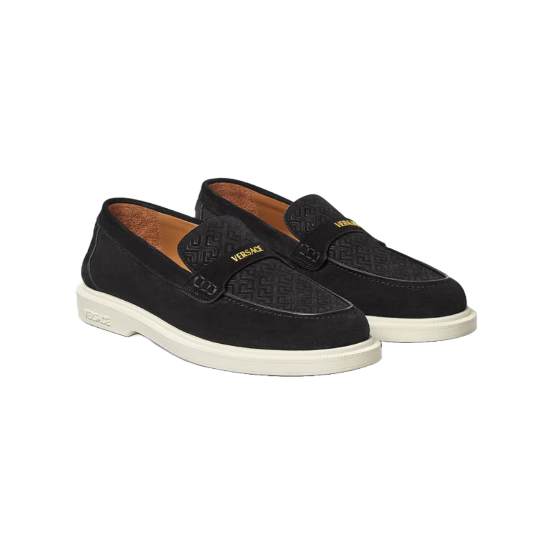 GIULIANO SUEDE LOAFERS BLACK