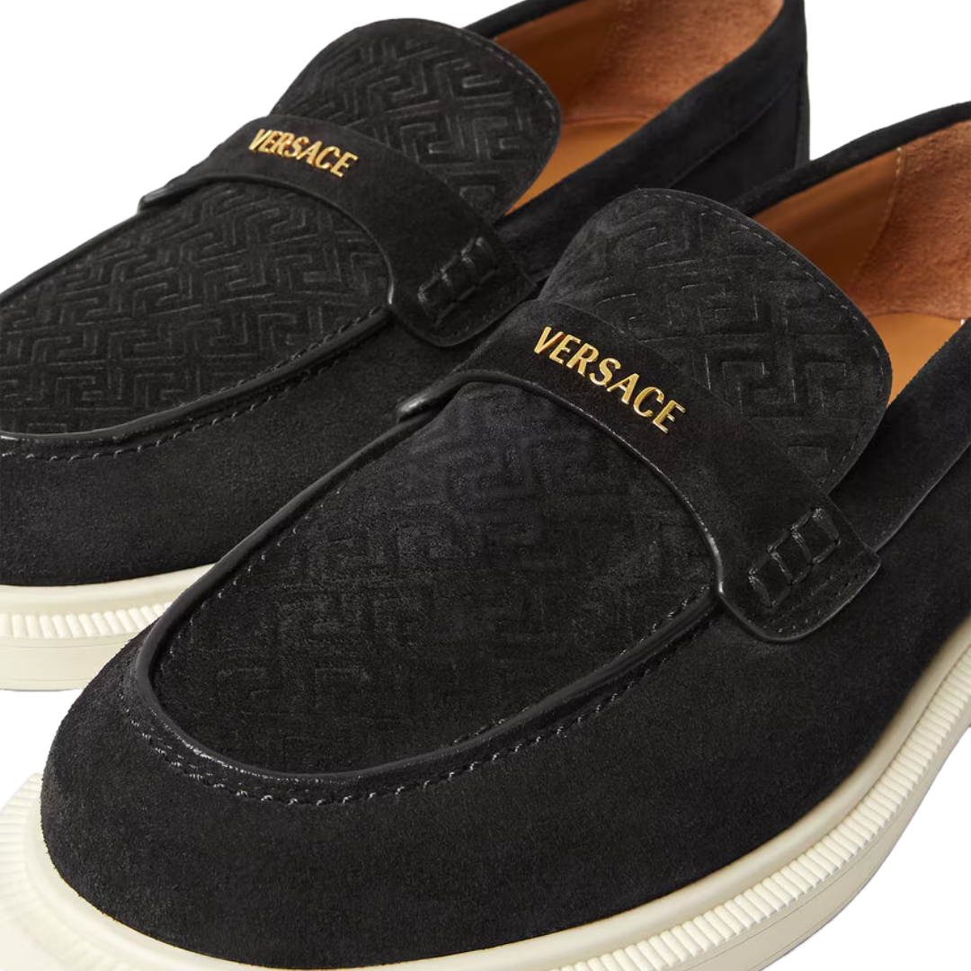 GIULIANO SUEDE LOAFERS BLACK