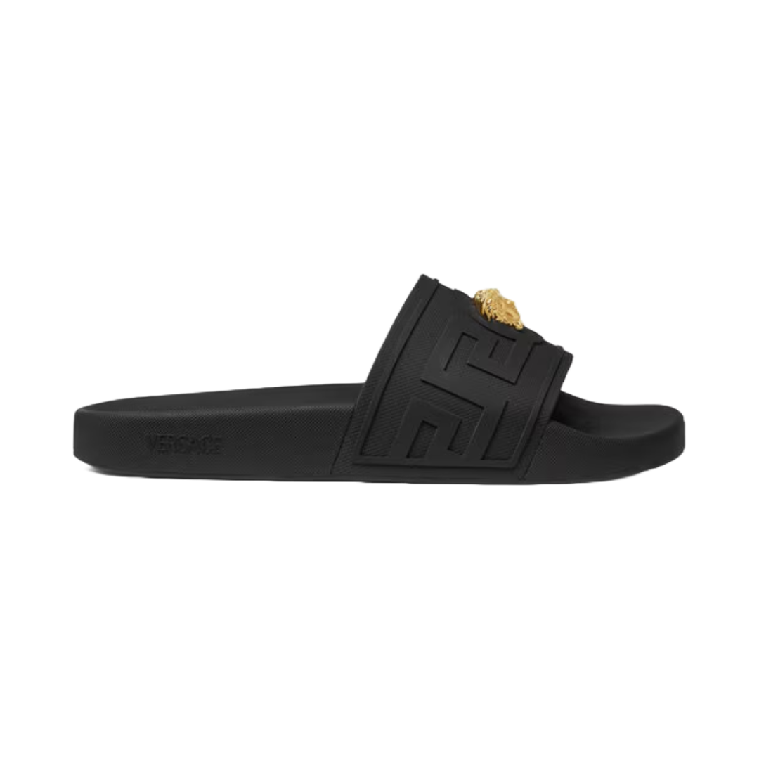 LA MEDUSA SLIDERS BLACK/GOLD