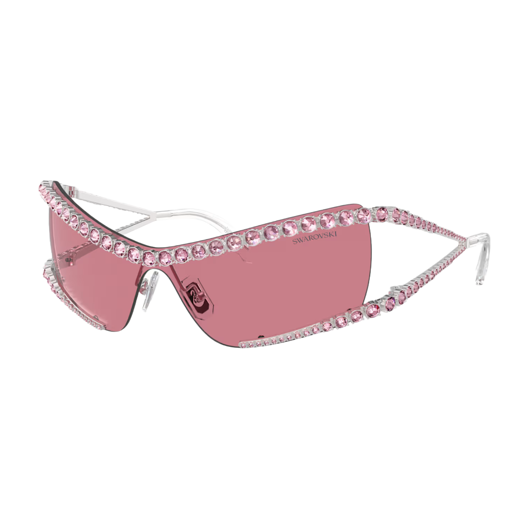 SWAROVSKI SUNGLASSES MASK PINK
