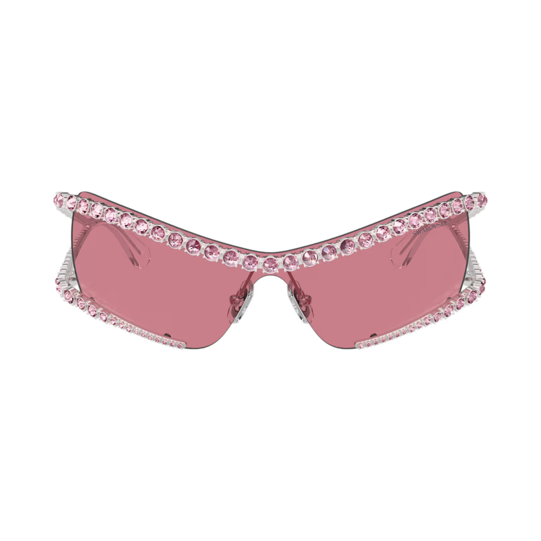 SWAROVSKI SUNGLASSES MASK PINK