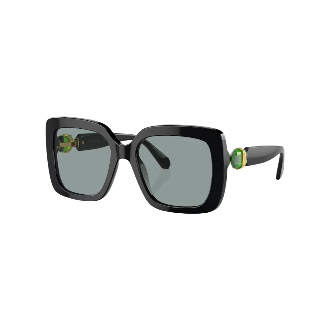 SWAROVSKI SUNGLASSES OVERSIZED SQUARE SHAPE BLACK