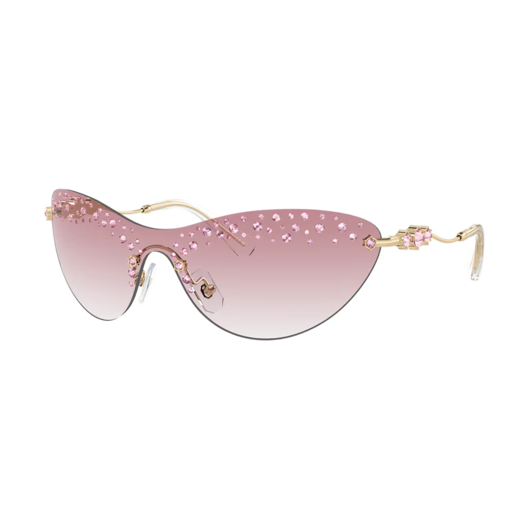 SWAROVSKI SUNGLASSES MASK PINK